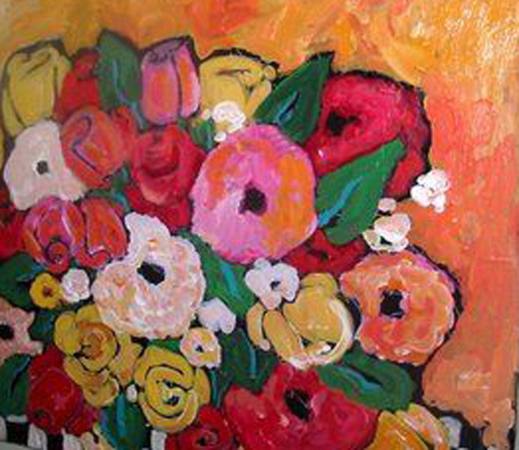 Detail of Summertime Flowers, 1915 by Linda Arthurs