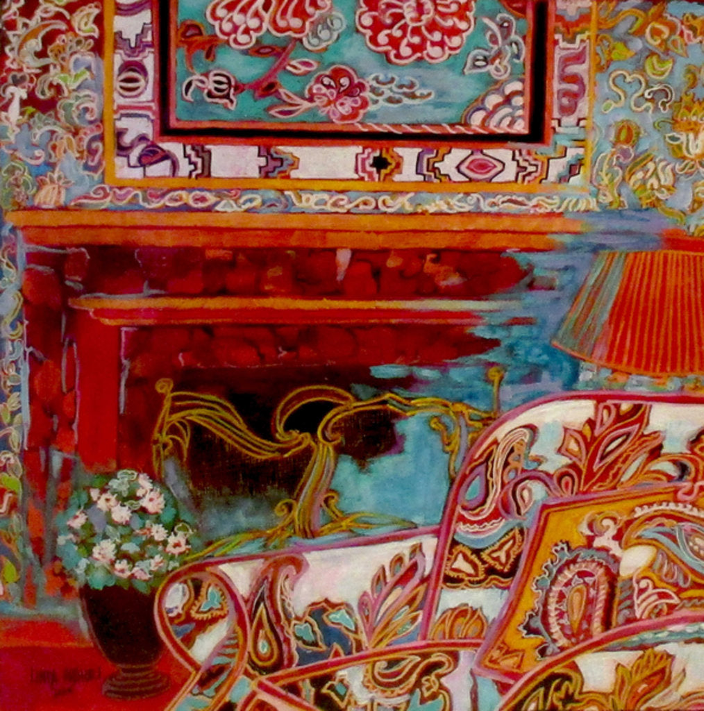 Detail of Fireplace, 2016 by Linda Arthurs
