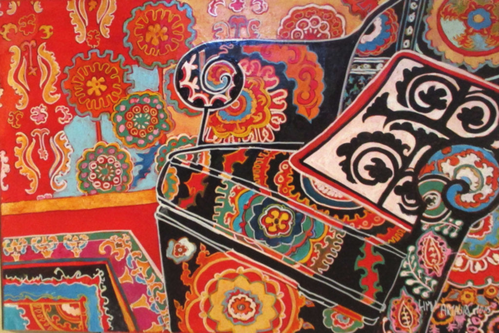 Detail of Suzani Decor, 2016 by Linda Arthurs