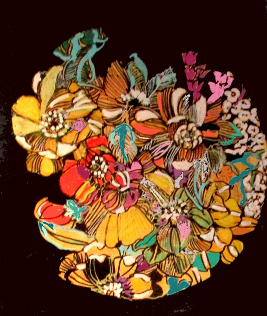 Detail of Flowers for Mitch's Mum, 2017 by Linda Arthurs