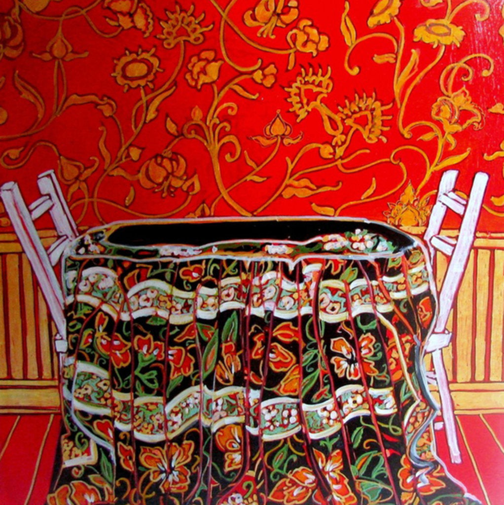 Detail of Dining Out, 2014 by Linda Arthurs