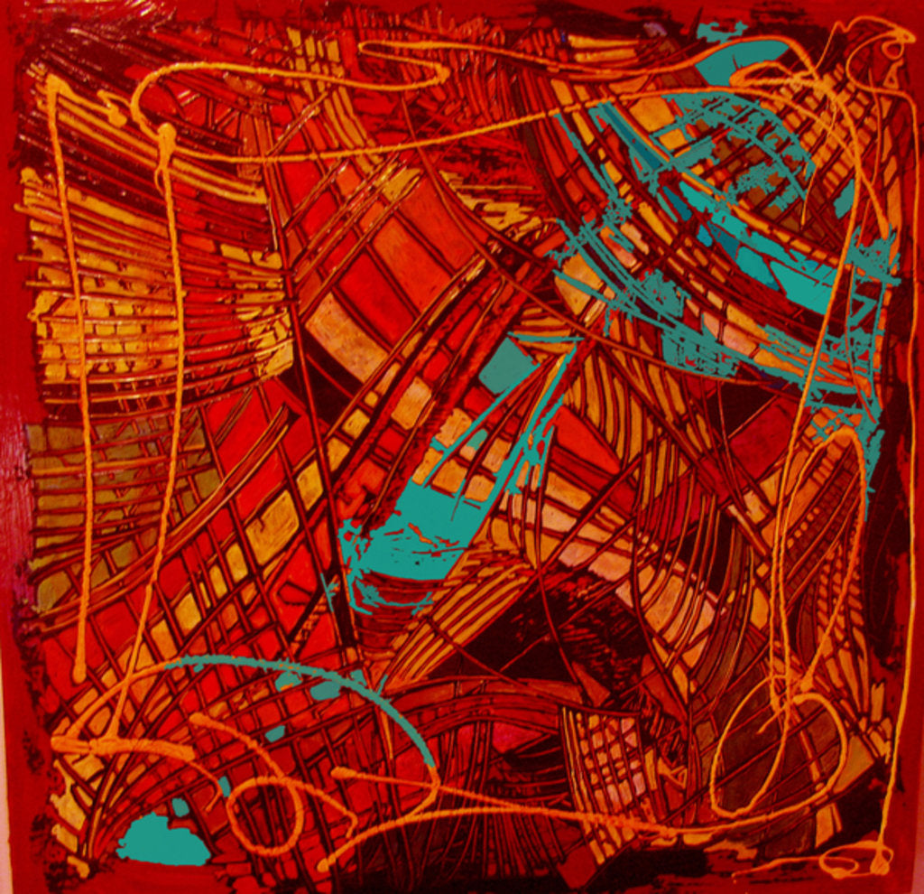 Detail of Stained Glass, 2012 by Linda Arthurs