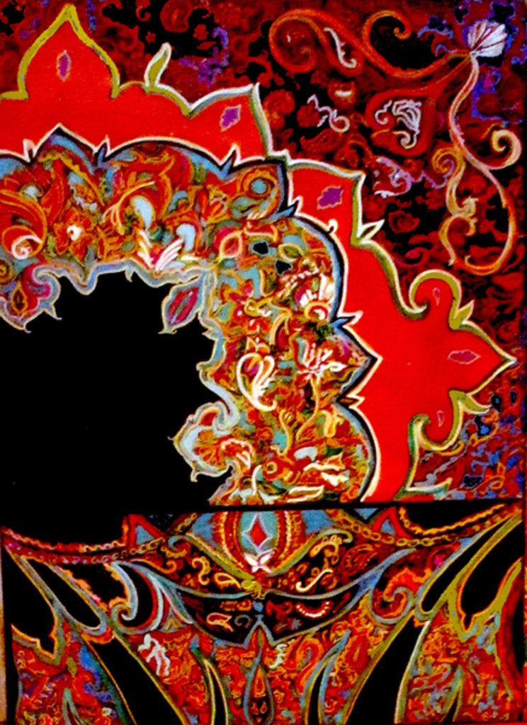 Detail of Scottish scarf, 2015 by Linda Arthurs