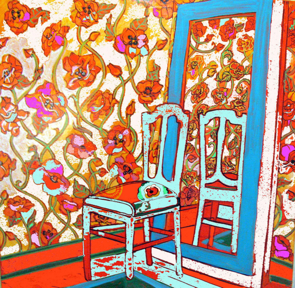 Detail of Chair and mirror, 2014 by Linda Arthurs