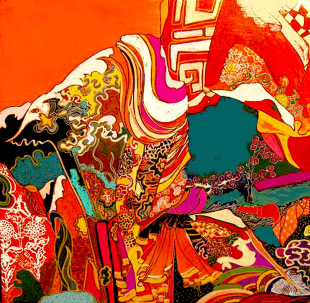 Detail of Fooling around with Obis, 2016 by Linda Arthurs