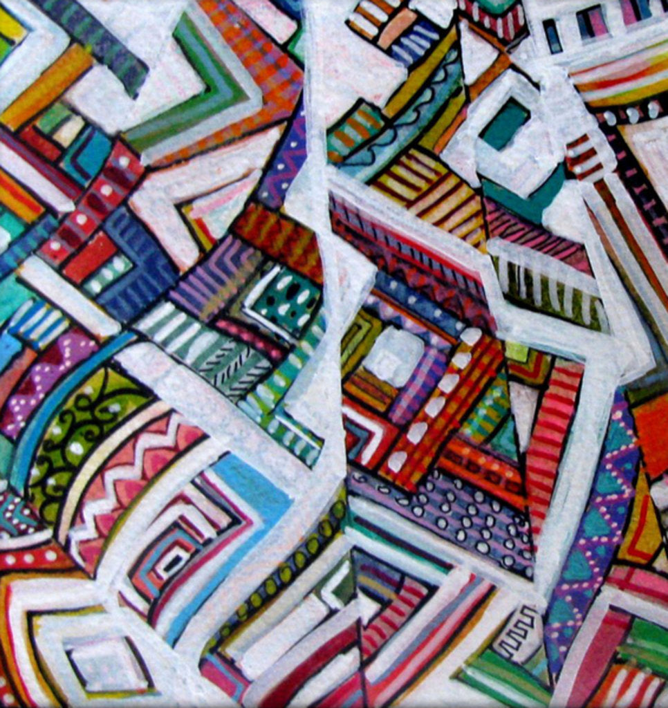 Detail of Triangles, 2014 by Linda Arthurs