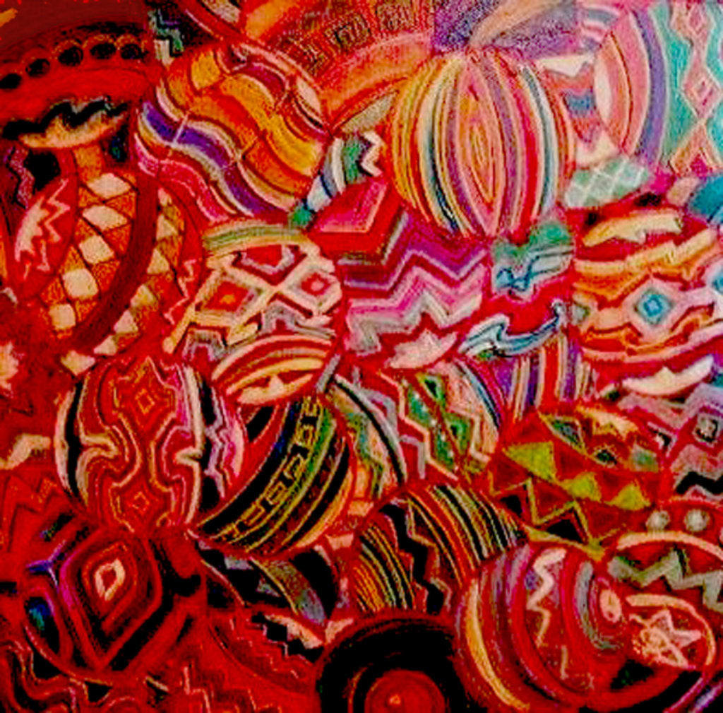 Detail of Bungeballs by Linda Arthurs