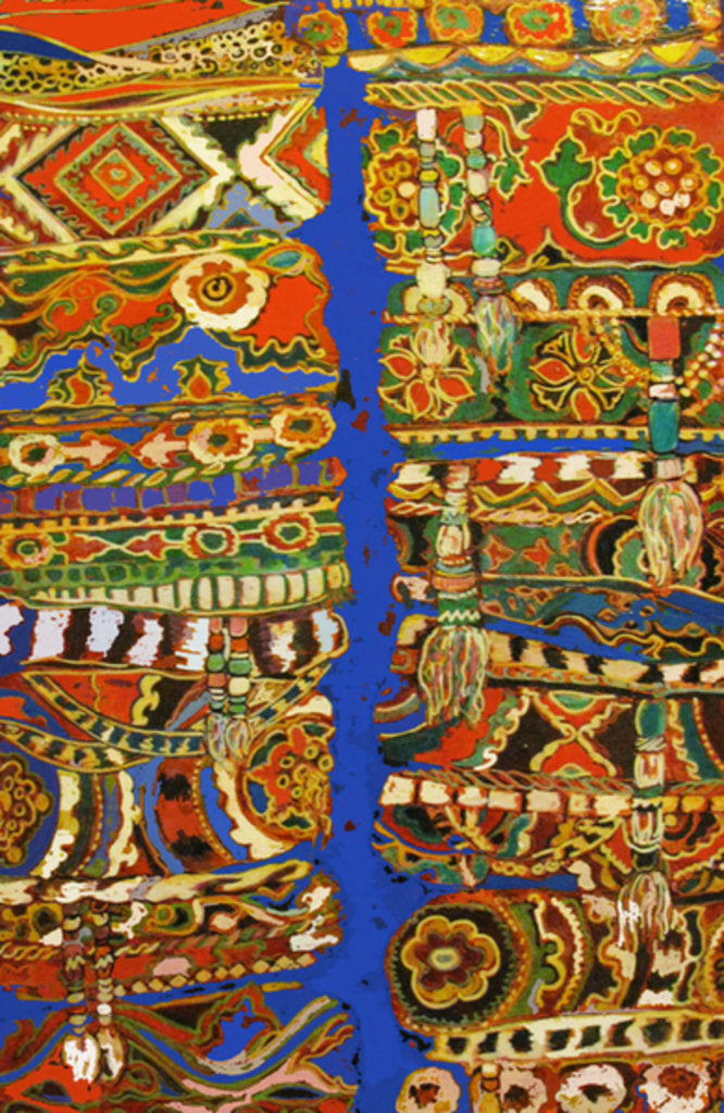 Detail of Tribal Hats, 2010 by Linda Arthurs