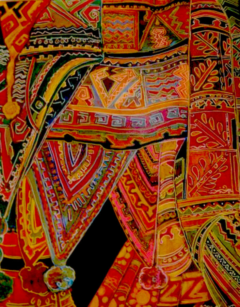 Detail of Lanterns from India by Linda Arthurs