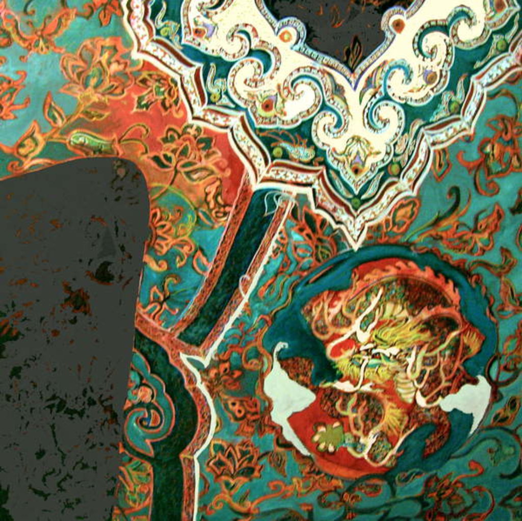 Detail of Chinese jacket, 2013 by Linda Arthurs