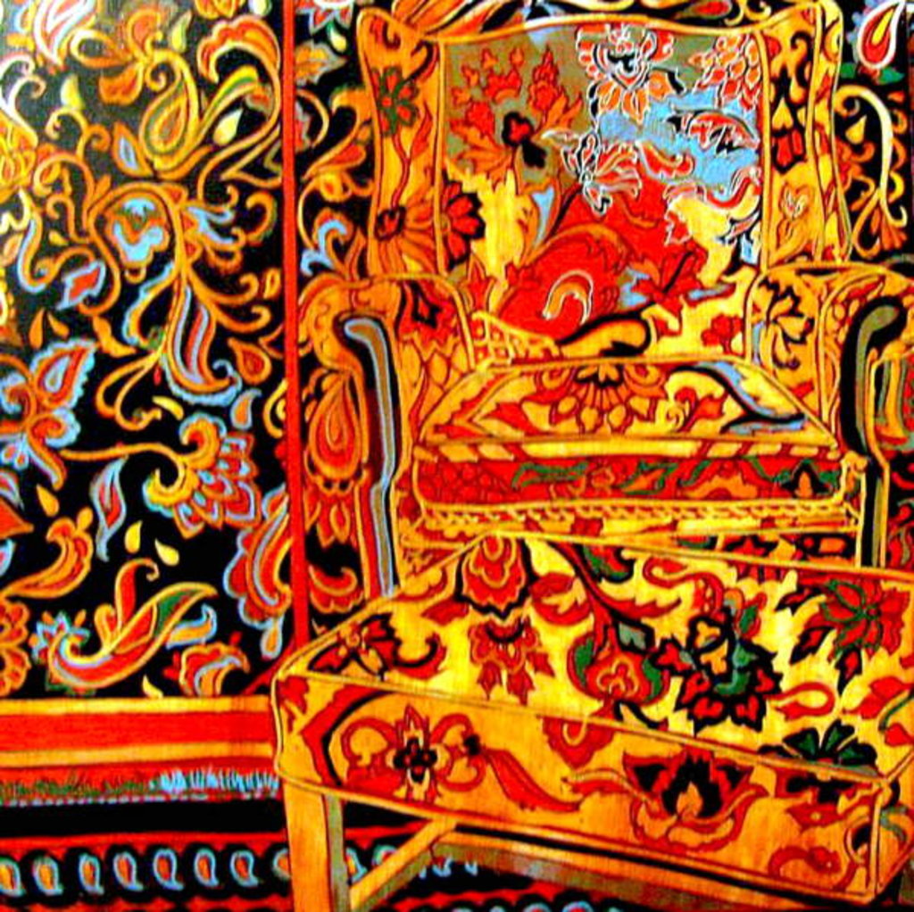 Detail of Suzani room, 2011 by Linda Arthurs