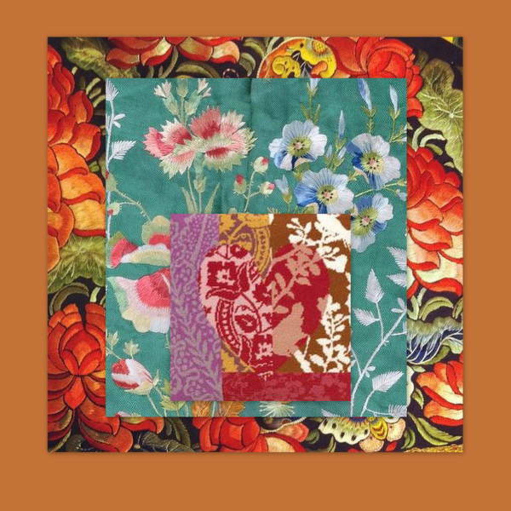 Detail of PRETTY FLORAL COLLAGE, 2018 by Linda Arthurs