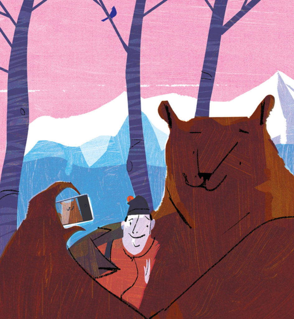 Detail of Bear Selfie, 2015 by A.Richard Allen