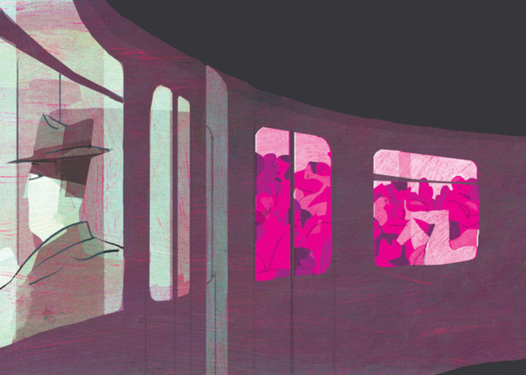 Detail of The O Train, 2016 by A.Richard Allen