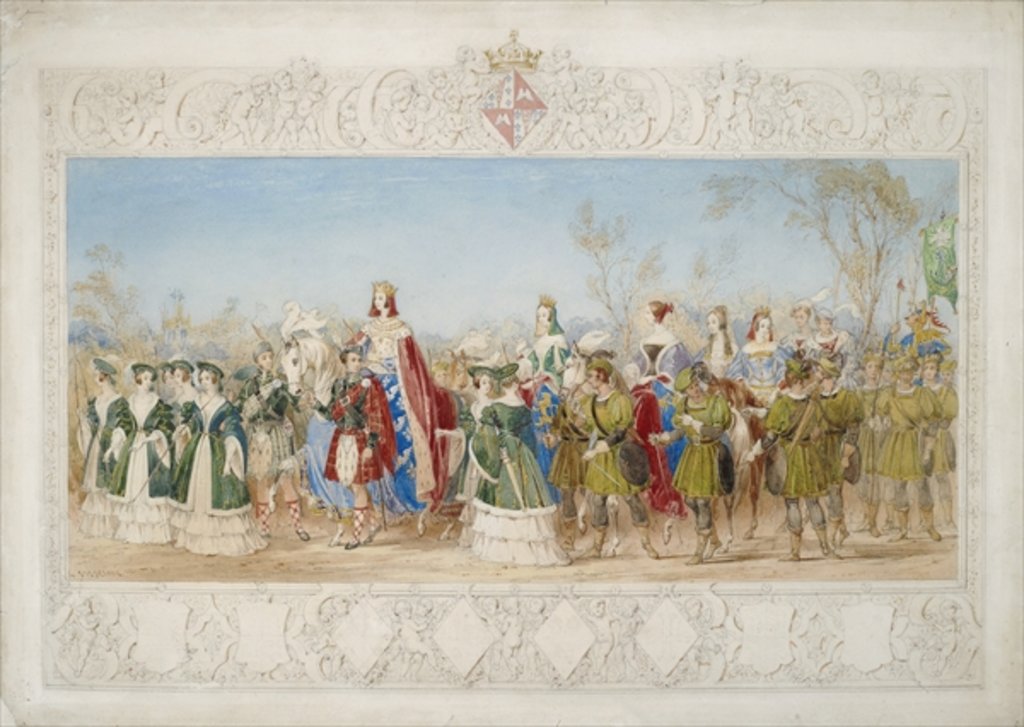 Detail of Jane Georgiana, Lady Seymour, Queen of Beauty by John Henry Nixon