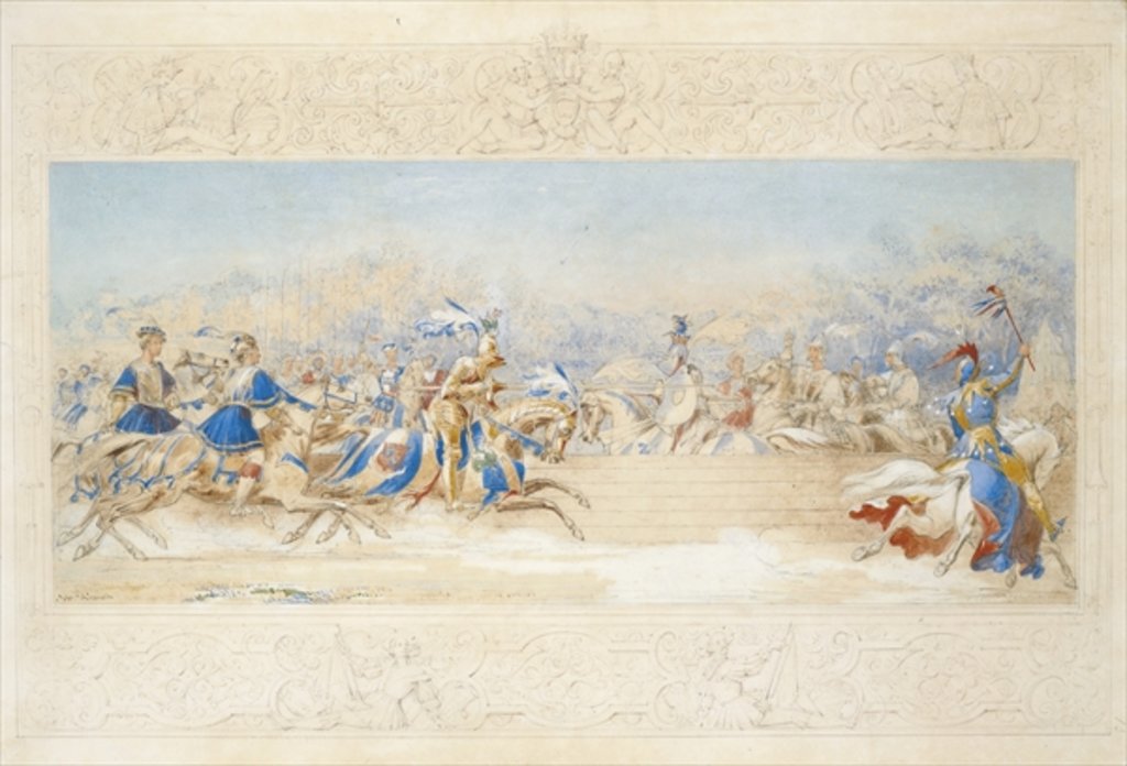 Detail of The Joust by James Henry Nixon