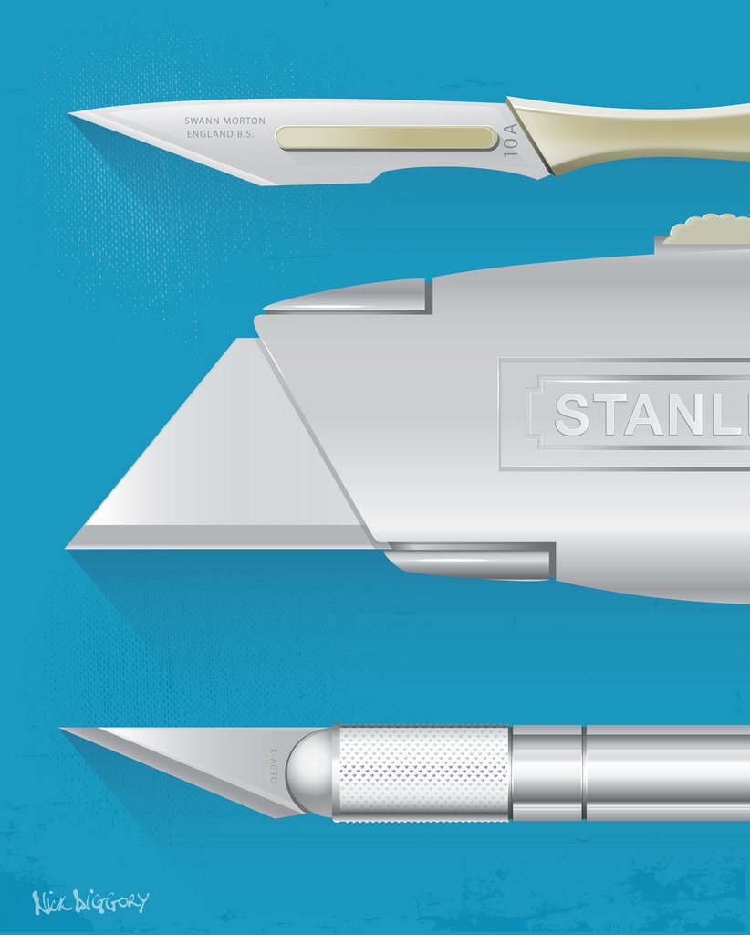 Detail of The knives are out! by Nick Diggory