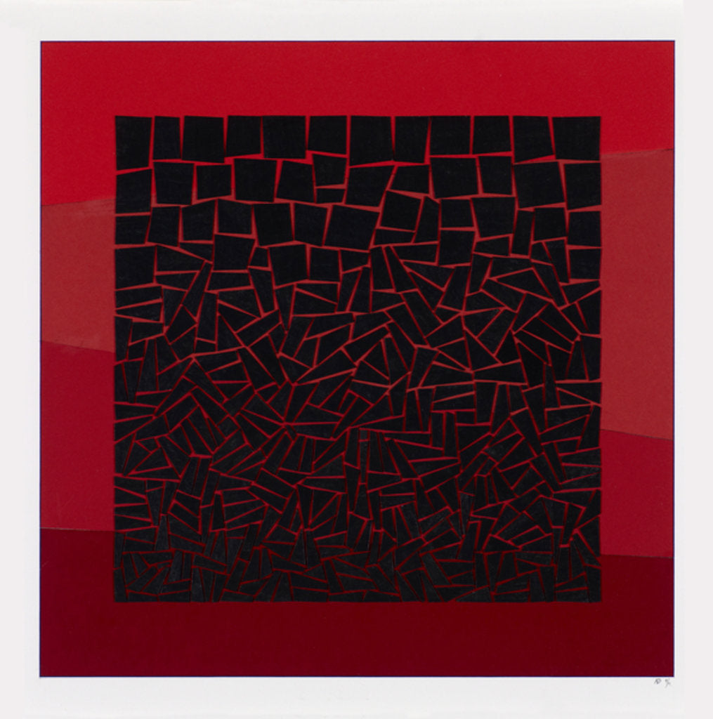 Detail of Red maze, 2012 by Alex Dunn