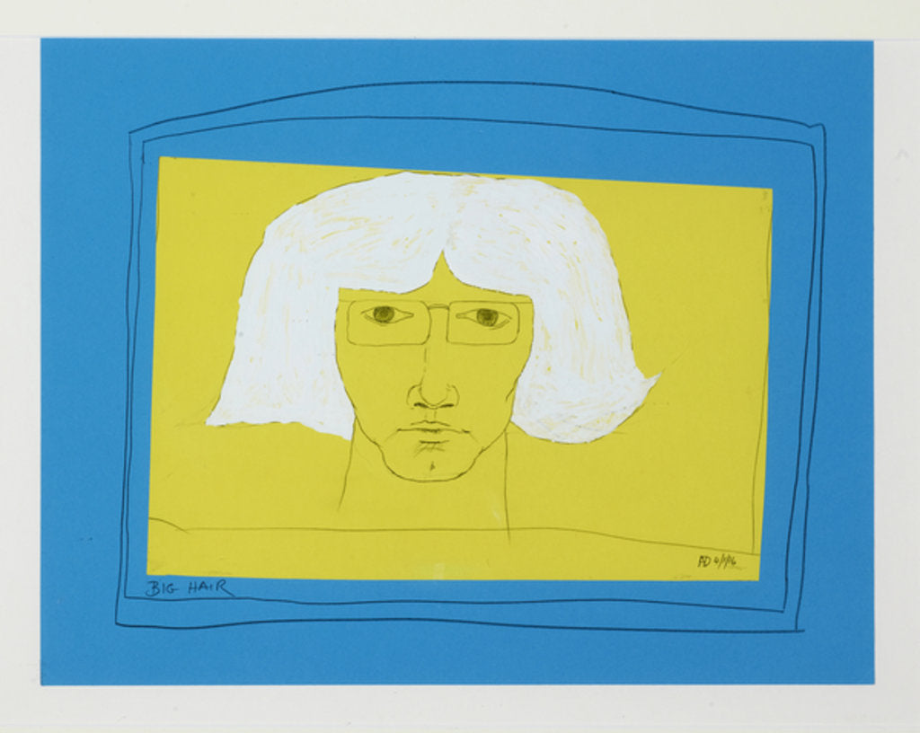 Detail of Big Hair, 2015 by Alex Dunn