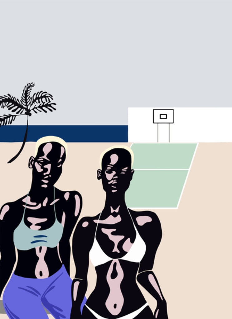 Detail of The Beach, 2017 by Yi Xiao Chen