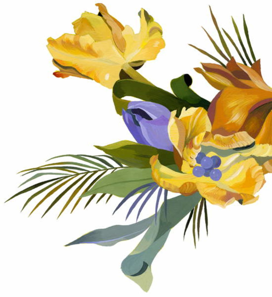 Detail of Yellow tulip, 2017 by Hiroyuki Izutsu