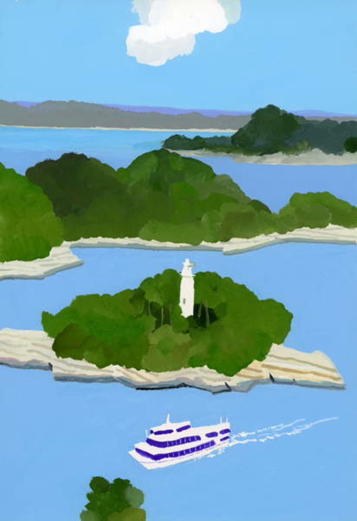 Detail of Sightseeing boat, 2017 by Hiroyuki Izutsu