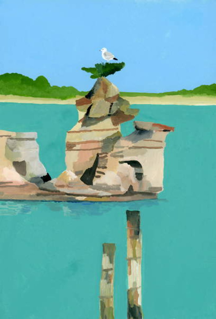 Detail of Seagull resting, 2017 by Hiroyuki Izutsu