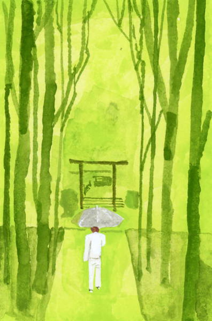 Detail of ise shrine; Torii is the entrance to the shrine, 2016 by Hiroyuki Izutsu