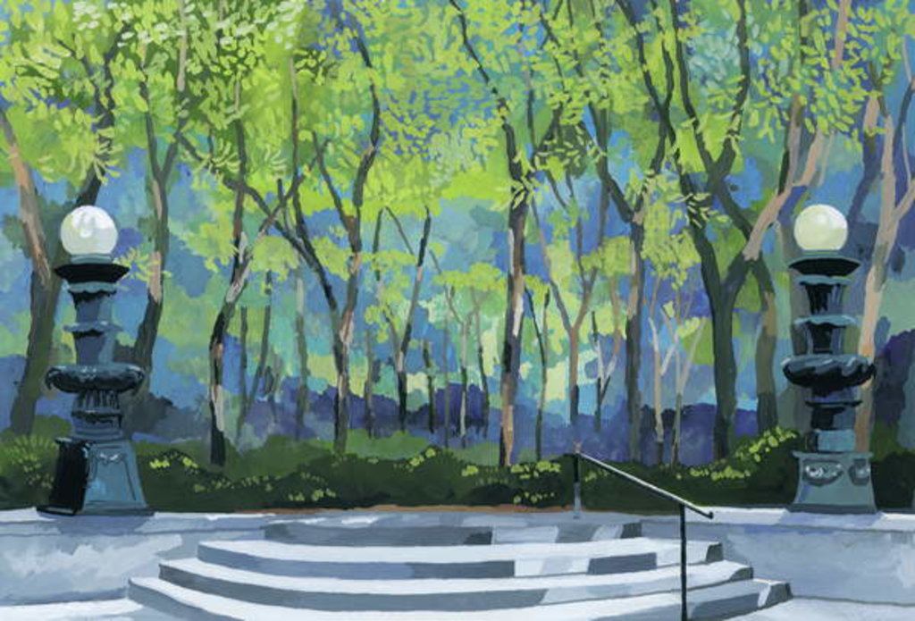 Detail of Entrance of park,2016 by Hiroyuki Izutsu