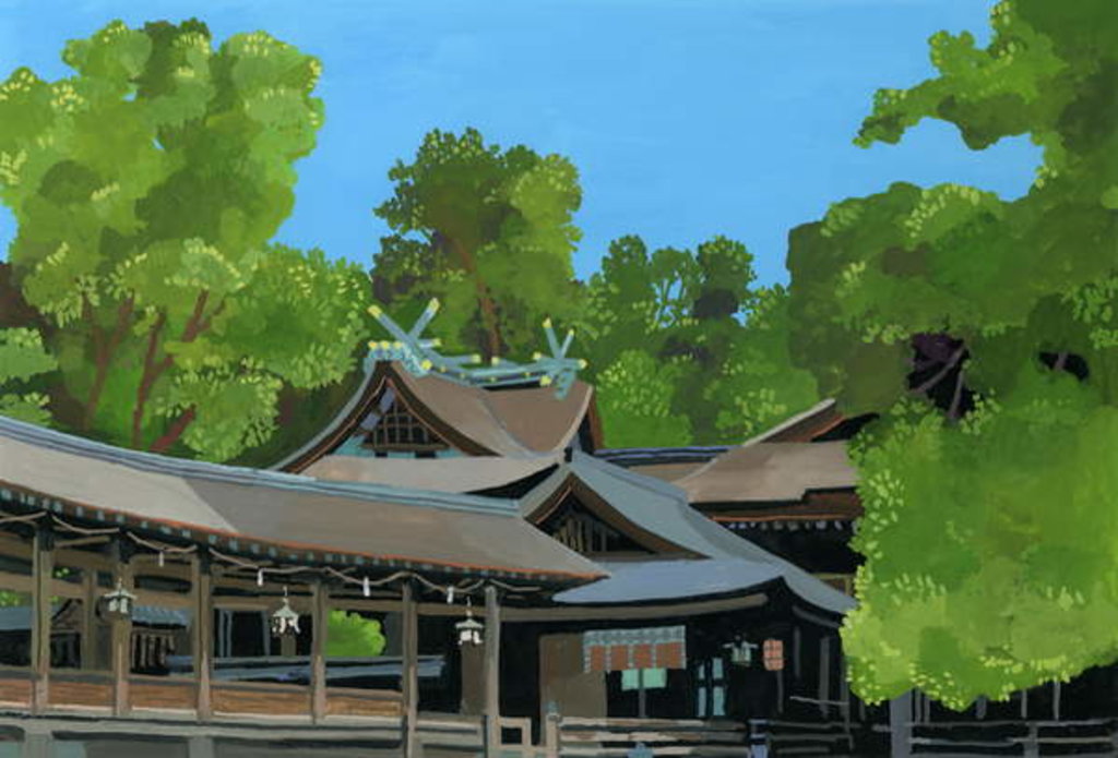 Detail of konpira shrine, Japan, 2016 by Hiroyuki Izutsu