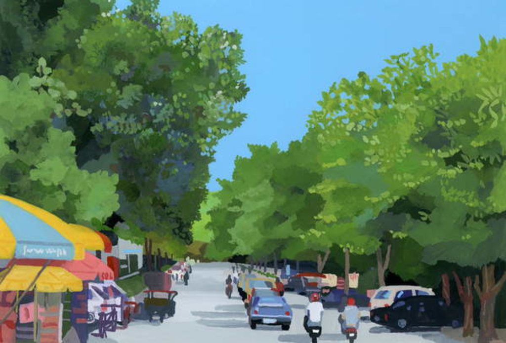 Detail of Phnom Penh, Cambodia, 2016 by Hiroyuki Izutsu