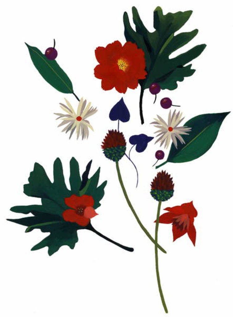 Detail of A flower that makes you imagine Christmas by Hiroyuki Izutsu