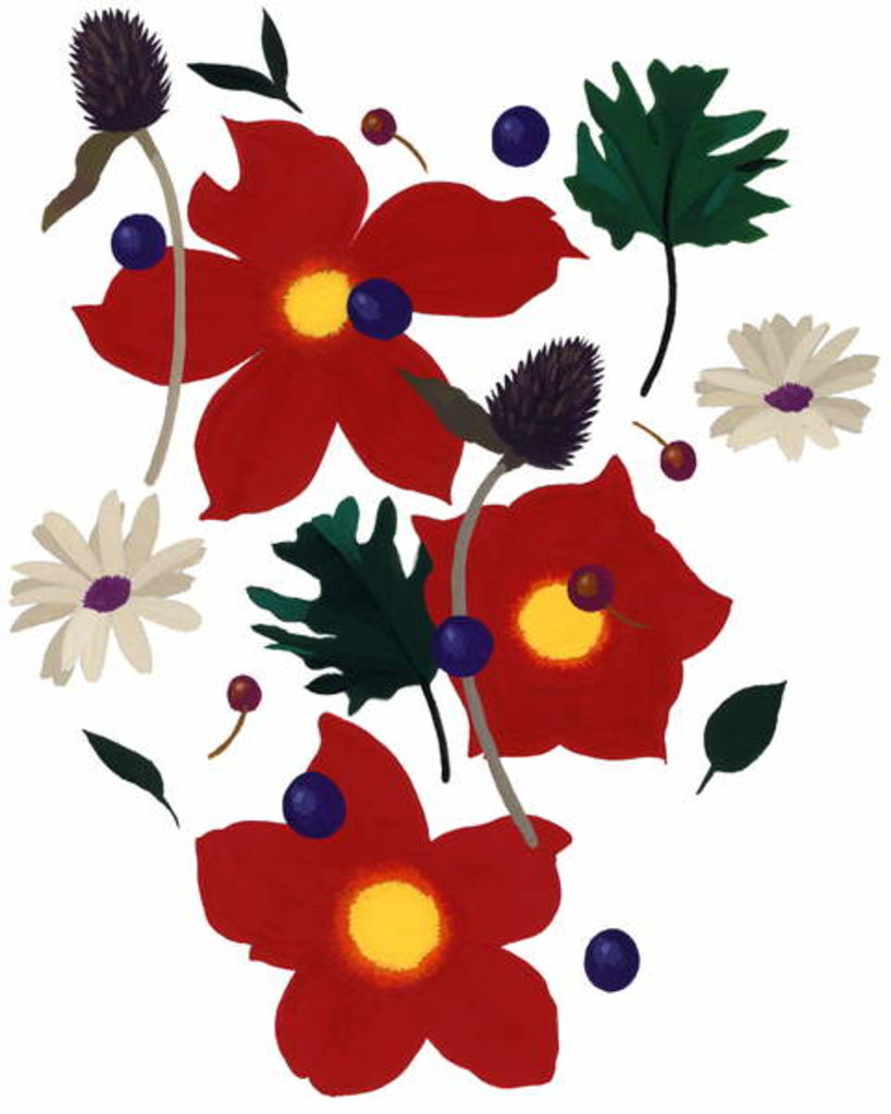 Detail of A flower that makes you imagine Christmas2 by Hiroyuki Izutsu