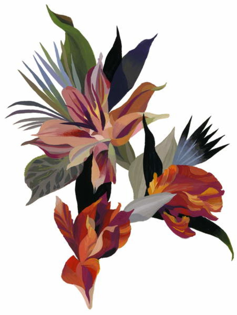 Detail of An imaginary flower with a red base 2003 by Hiroyuki Izutsu