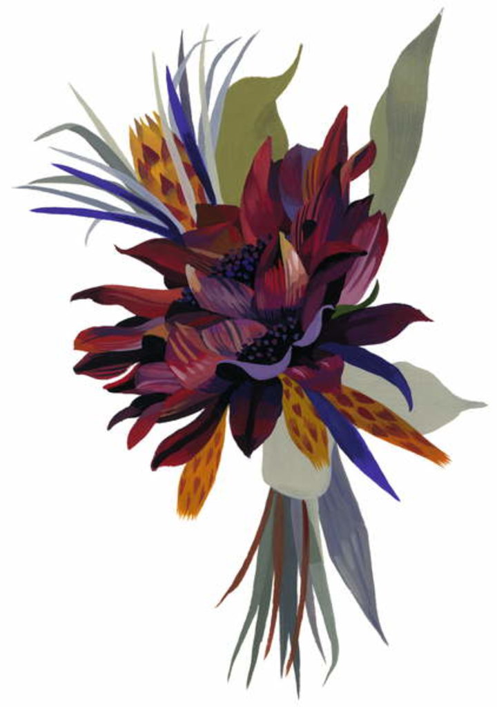 Detail of Wild Dahlia, 2003 by Hiroyuki Izutsu