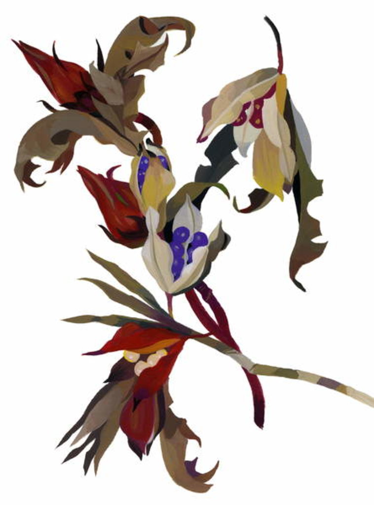 Detail of Winter-inspired flowers, 2003 by Hiroyuki Izutsu