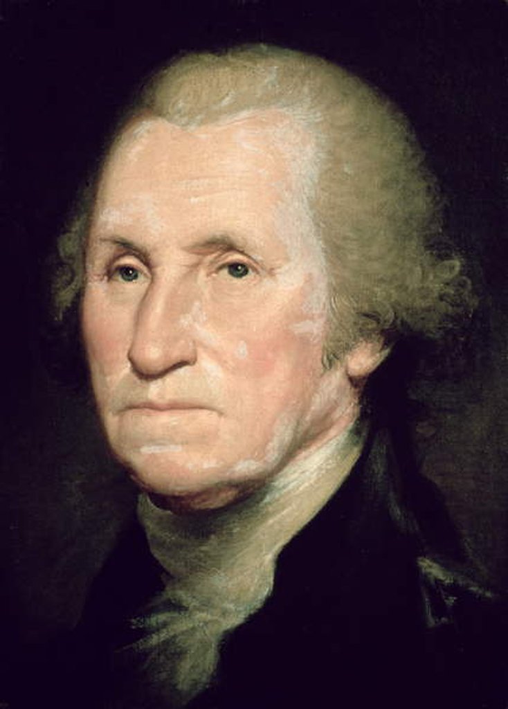 Detail of George Washington by Rembrandt Peale