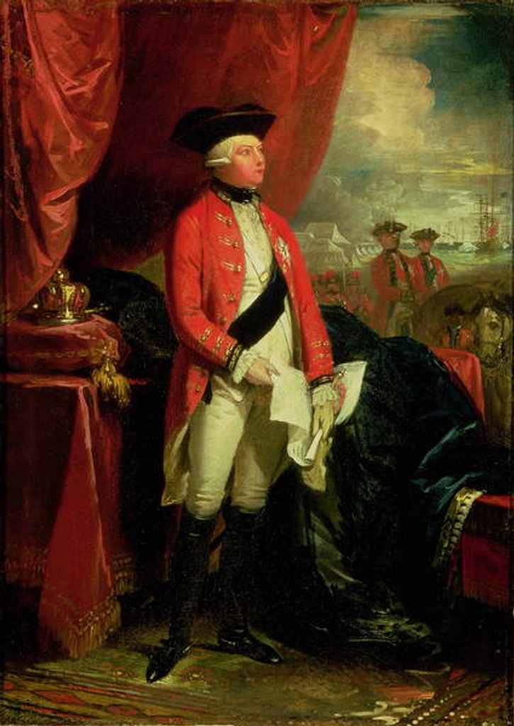 Detail of King George III by Benjamin West