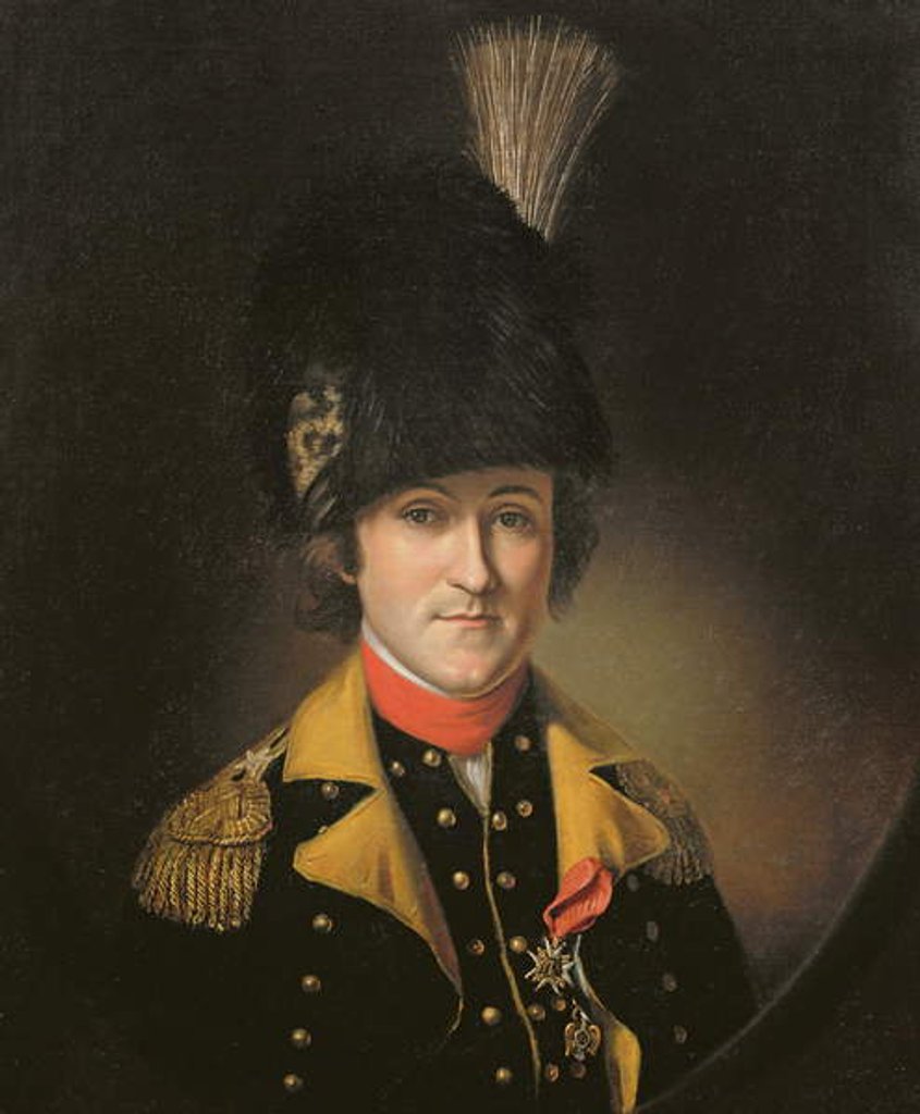 Detail of Charles Armand Tuffin Marquis de la Rouerie by Charles Willson Peale