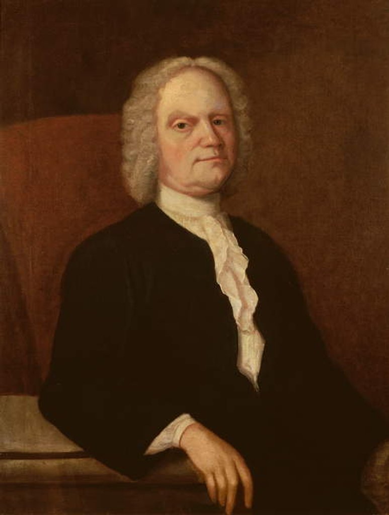 Detail of Self Portrait, c.1740 by Gustavus Hesselius