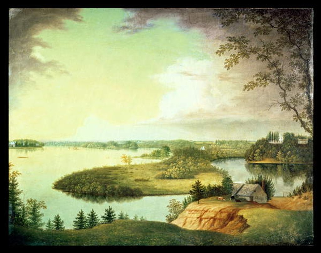 Detail of Delaware River, near Bordenton, New Jersey by Charles B. Lawrence