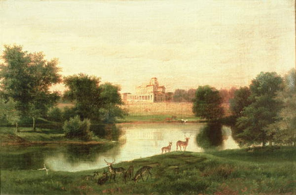 Detail of Stoke Park, 1867 by Edmund Birckhead Bensell