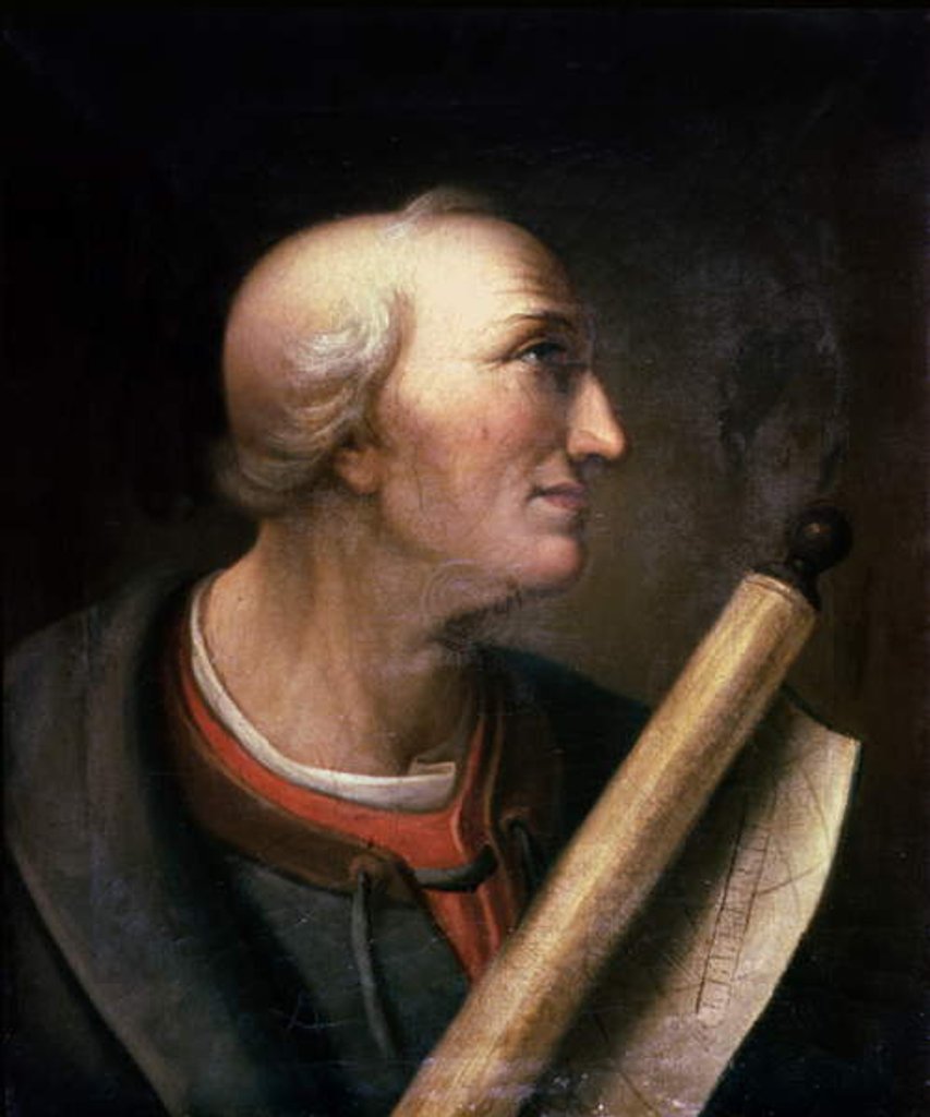 Detail of Portrait of Amerigo Vespucci 1816 by Charles Willson Peale