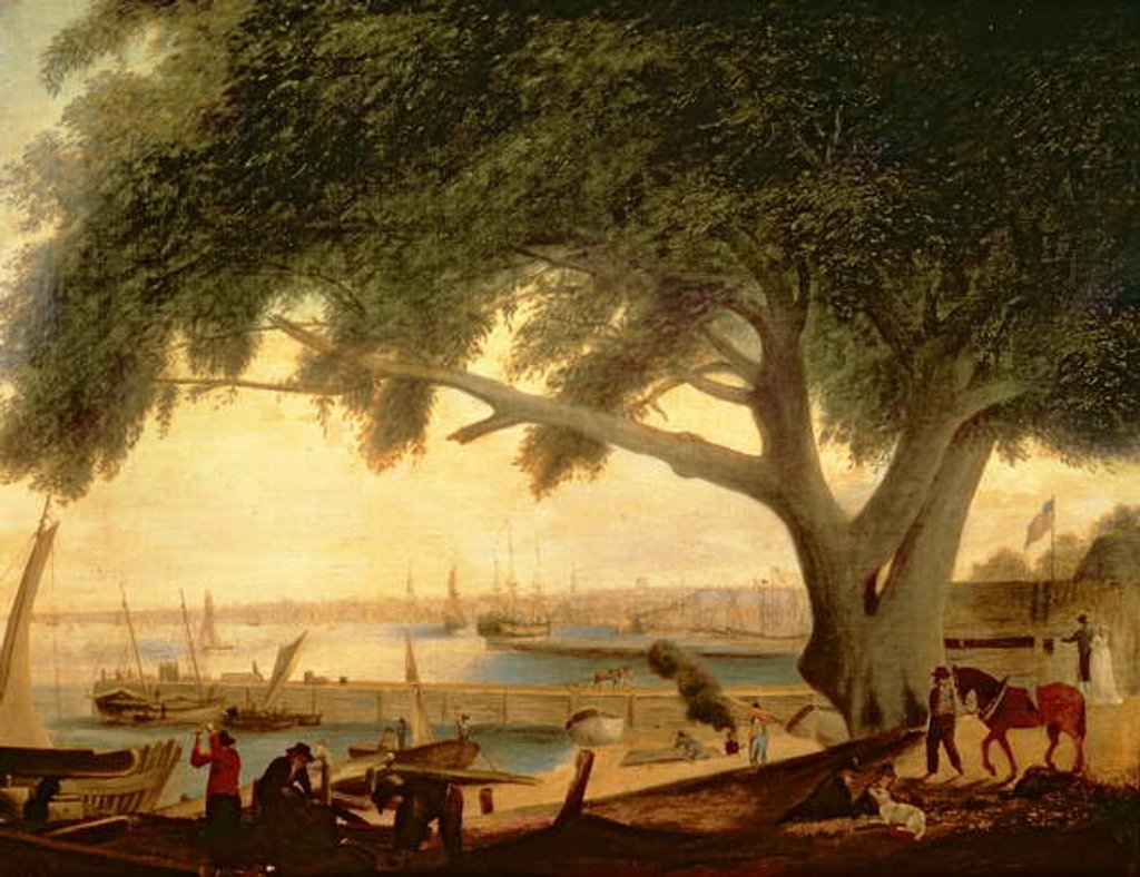 Detail of Penn's Treaty Tree by Thomas Birch