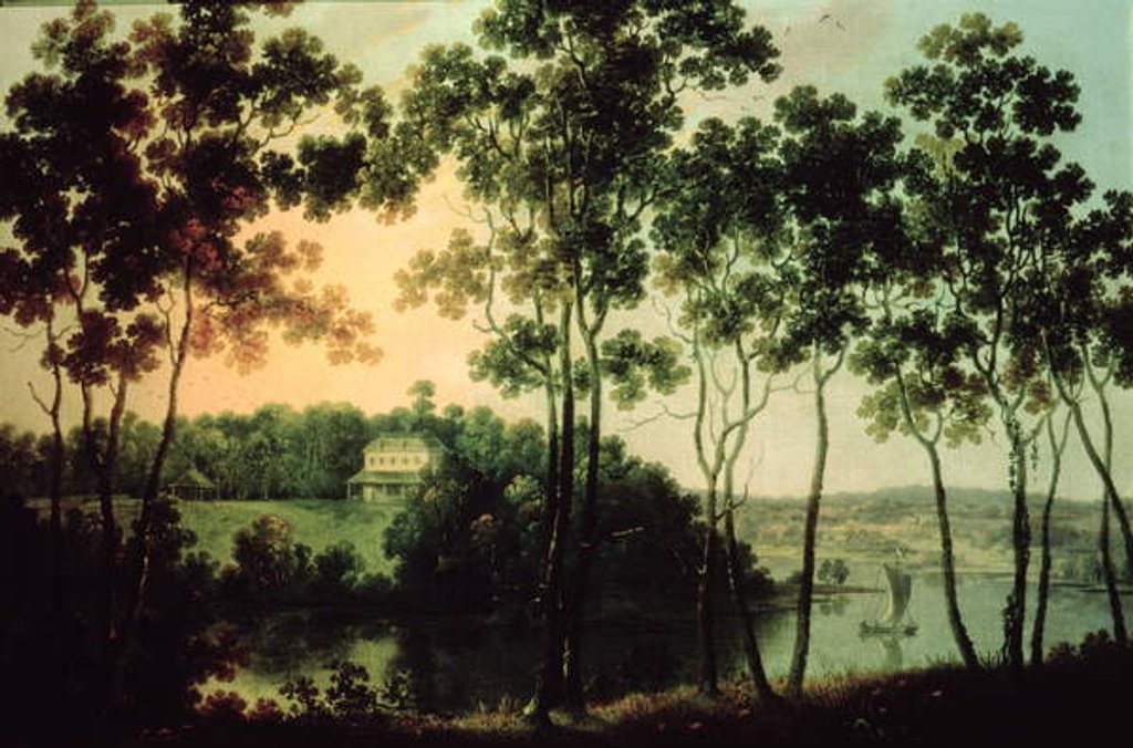 Detail of Fairmount and Schuylkill River, 1800 by William Groombridge