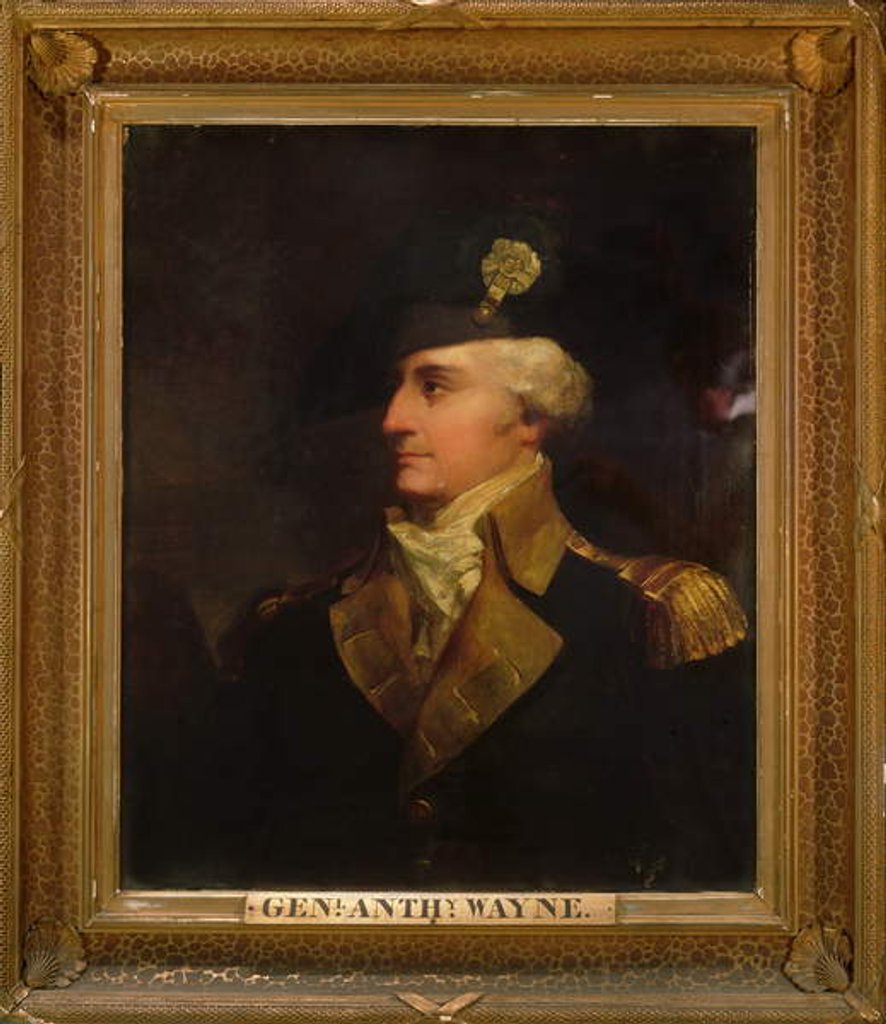 Detail of General Anthony Wayne after the original by John Trumbull 1861 by Peter Frederick Rothermel