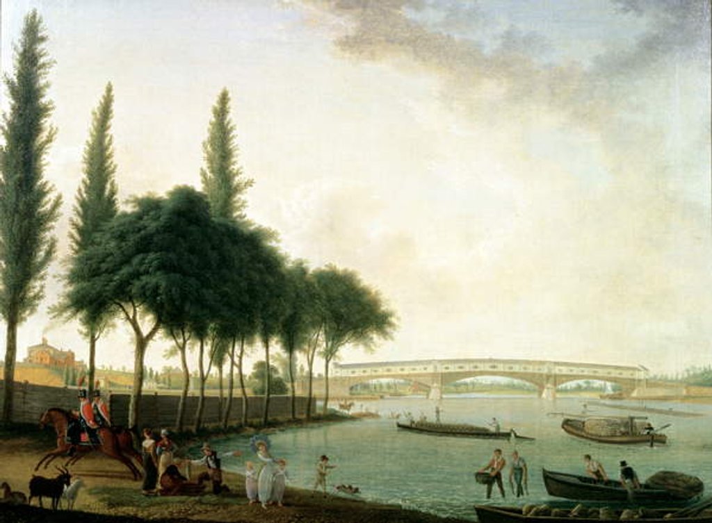 Detail of Market Street Bridge by John James Barralet