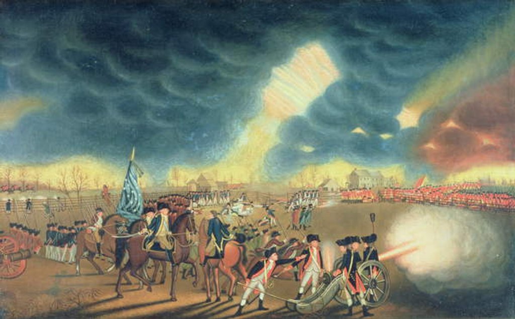 Detail of Battle of Princeton on 3rd January 1777 by William Mercer