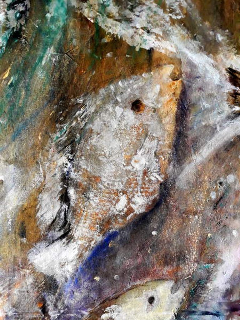 Detail of fish oils, 2020 by jocasta shakespeare