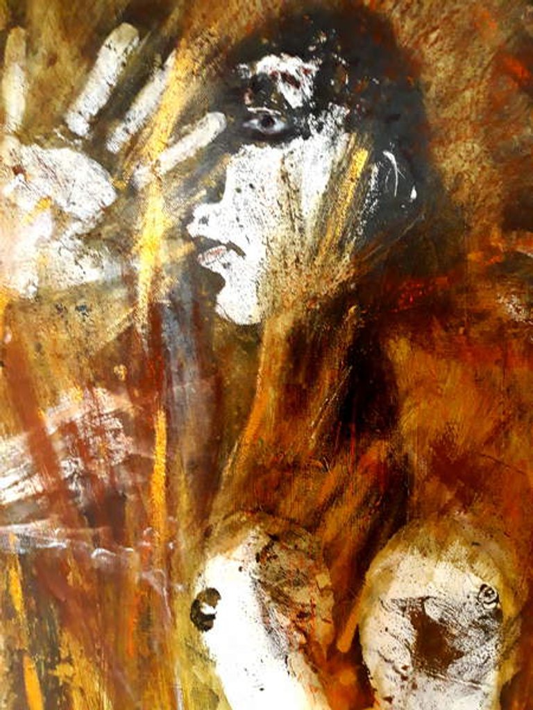 Detail of Witch Burning, 2017 by jocasta shakespeare